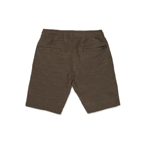 Vista 2 de Volcom Pantalones cortos híbridos de secado rápido con cintura elástica enterrada (tallas grandes para niños pequeños)