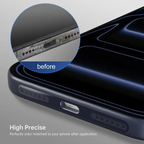 Vista 3 de 10PCS iPhone Speaker Cover Compatible with iPhone 17 Pro Max (17Max) Earpiece Speaker Mesh, iPhone 17 Pro Max Speaker Dust Cover, iPhone 17 Pro Max
