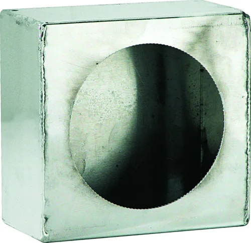Vista 4 de Jalón LB6123 de luz redonda dual de Buyers Products, acero con recubrimiento en polvo negro, diseñado para luces DOT redondas de 4 pulgadas, mide 3