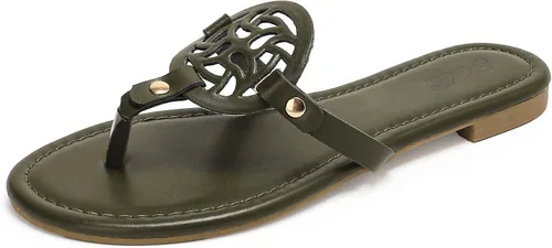Vista 16 de katliu Sandalias Planas para Mujer, Sandalias de Tiras Cómodas, Sandalias de Vestir con Correa de Vestir