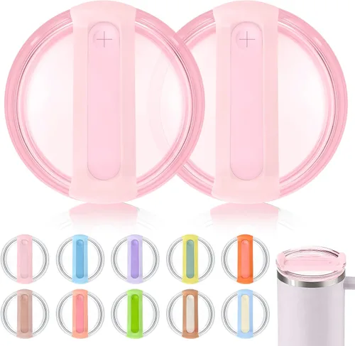 Vista 19 de Tapa de vaso de 40 onzas para Stanley, a prueba de derrames, resistentes a salpicaduras, funda de repuesto para accesorio de copa Stanley