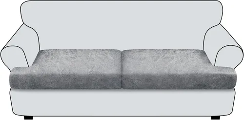 Vista 57 de Funda de cojín para sofá con aspecto de cuero, 1 unidad, elástica, para sala de estar, funda de cojín individual para sofá, protector de asiento