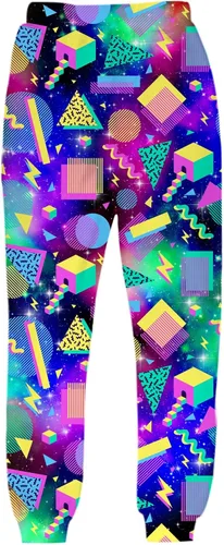 Vista 3 de UNIFACO. Pantalones deportivos unisex con estampado digital 3D con cordón