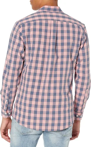 Vista 2 de Marca Tienda Goodthreads - Camisa de popelina a cuadros con manga larga y ajuste estándar para hombre