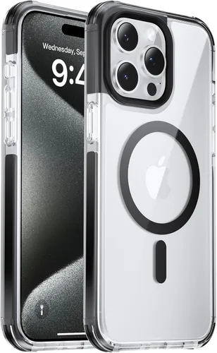 Vista 31 de Funda magnética fuerte para iPhone 12 Pro Max [Protección de grado militar de 10 pies] Compatible con MagSafe, funda protectora a prueba de golpes