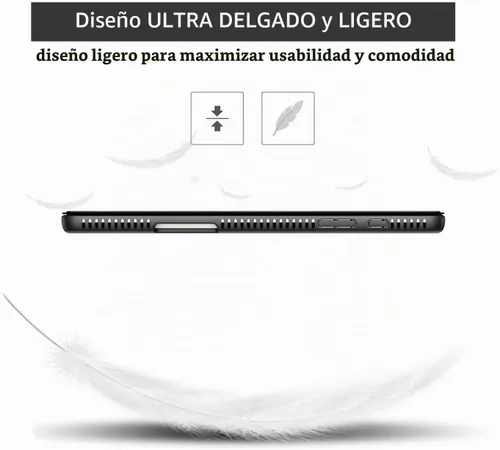 Vista 3 de SURITCH Funda de cuero para Samsung Galaxy Tab S6 Lite de 10.4 pulgadas 2024/2022/2020, protector de pantalla integrado, ajuste delgado, cubierta