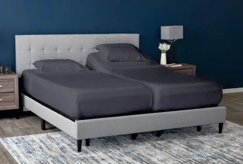 Vista 11 de Cottingon Juego de 5 sábanas divididas tamaño King para camas ajustables, juegos de ropa de cama 100% microfibra cepillada para camas de número