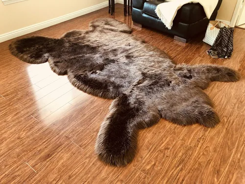 Vista 28 de LAMBZY - Alfombra de piel de oveja sintética súper suave hipoalergénica sedosa, estilo peluche de oso, para sala de estar, habitación de niños, sofá