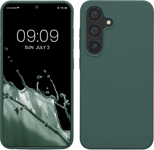Vista 144 de kwmobile Funda compatible con Samsung Galaxy S9 - Funda de silicona TPU con acabado suave - Blue Reef