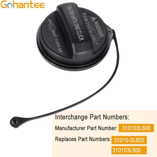 Vista 2 de Gohantee 31010-3L600 310103L600 - Tapa de gasolina para depósito de combustible, compatible con Hyundai-Accent Azera Elantra Elantra GT Entourage