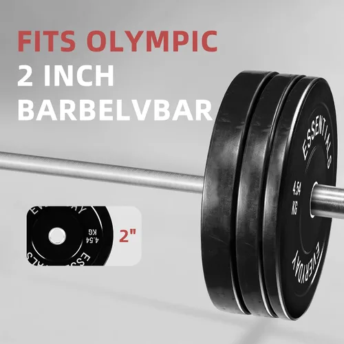 Vista 7 de Fitvids Placas de Tope Olímpicas de 2 Pulgadas, Placas de Peso Perfectas para Levantamiento de Pesas y Entrenamiento de Fuerza, Múltiples Pesos