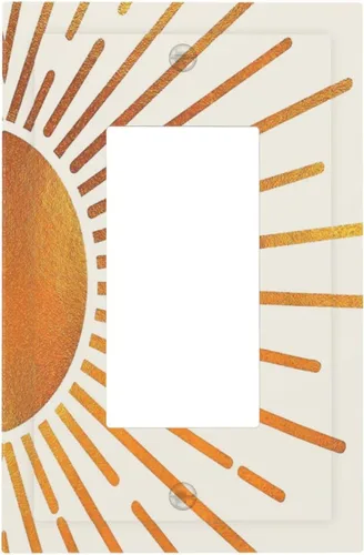 Vista 53 de Cubiertas de Interruptor de Luz de 1 Gang con Estrella de Mar y Concha Marina en Tablero de Madera, Placas de Pared Sin Dispositivo, Placa Frontal