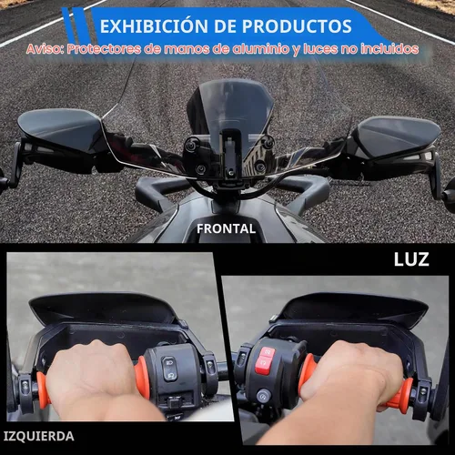 Vista 6 de Deflectores de mano y deflector de viento para todos los modelos de Can Am Ryker, protectores de mano negros y deflector de aire para accesorios