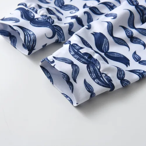 Vista 7 de KuKitty Conjunto de 3 piezas de ropa para bebé recién nacido, mameluco de manga larga + pantalones + sombrero