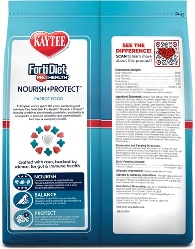 Vista 12 de Kaytee Forti-Diet Pro Health Feather Health - Comida para loros de 5 libras
