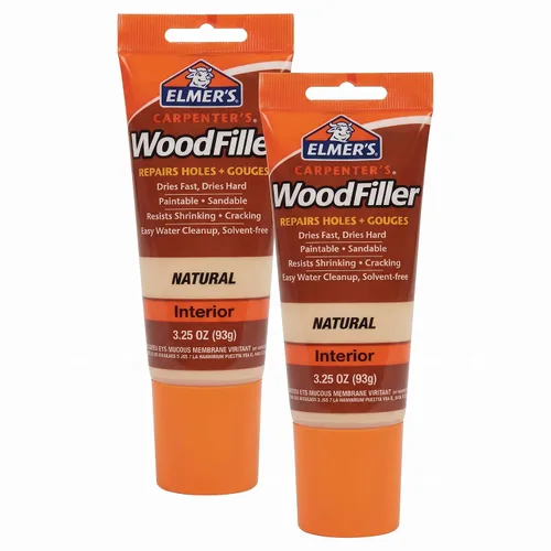 Vista 4 de Elmer's E855 - Relleno de madera para carpintero (3.25 onzas, tubo blanco)