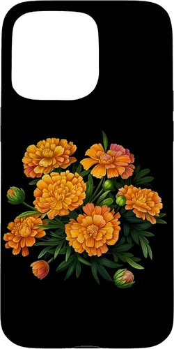 Vista 31 de Vintage Marigold Inspired Flower Case for iPhone 16