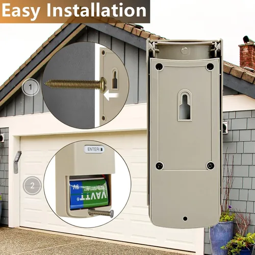 Vista 7 de Teclado remoto universal para apertura de puerta de garaje, repuesto para Chamberlain Liftmaster Genie Lineal Multi-Code Sears Craftsman Stanley