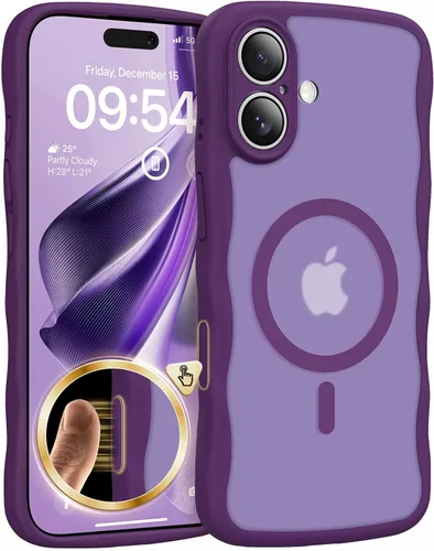 Vista 37 de TAURI Funda para iPhone 16 para mujeres y niñas, con control de cámara, [compatible con Masafe], funda Wave para iPhone 16 de 6.1 pulgadas