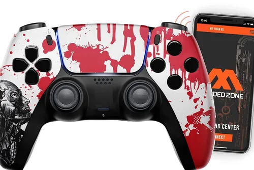 Vista 19 de MODDEDZONE Custom Rapid Fire, Anti Recoil, Macros MODDED Wireless Controller for PS5 & PC - Unique Smart Mods for ps5 controller controlled by the