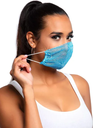 Vista 2 de Leg Avenue Women's Harlow Rhinestone Fashionable Mask