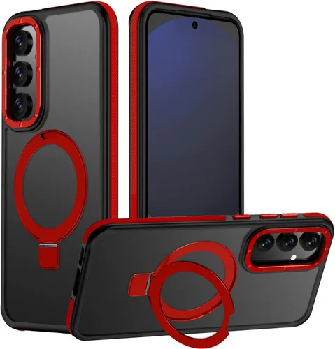 Vista 42 de Funda para Samsung Galaxy S24 Plus, soporte de anillo magnético ajustable [compatible con Magsafe], [protección a prueba de golpes de grado militar]