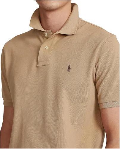 Vista 3 de POLO RALPH LAUREN Polo de malla de ajuste clásico, color marrón claro MD, Bronceado de lujo