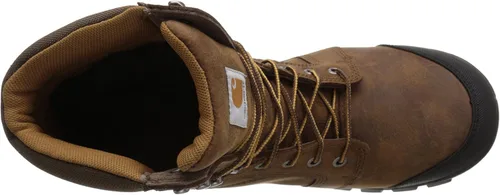 Vista 5 de Carhartt Botas de trabajo para hombre impermeables con punta compuesta para metatarsianos internos de 8 pulgadas CMF8720 Marrón