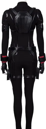 Vista 4 de Xuminvty Disfraz de Natasha Romanoff para mujeres adultas, peluca de Yelena Belova, traje de batalla, chaleco