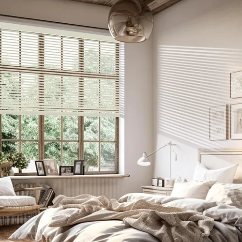 Vista 4 de Mini persianas de aluminio de 1 pulgada con lamas de metal oscurecedoras, persianas venecianas horizontales nuevas para ventanas, anti-UV