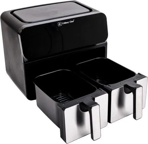 Vista 6 de CULINARY CHEF CAF383 Freidora de aire con control digital de 3 litros/3.2 cuartos de galón, negro, 3.2 cuartos de galón
