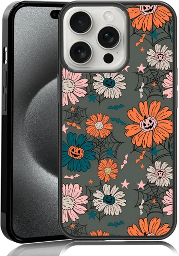 Vista 11 de Funda para iPhone 11 Pro Max, funda protectora de poliuretano termoplástico (TPU) a prueba de golpes, diseño de cabeza de calabaza, diseño de araña