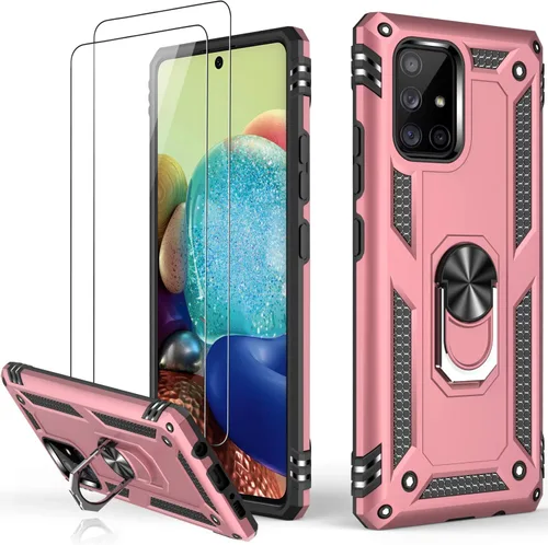 Vista 16 de LUMARKE Funda para Galaxy A51 4G con Protector de Pantalla, Pasa Prueba de Caída de 16 pies de Grado Militar, Cubierta Protectora para Teléfono