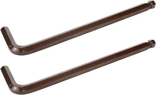 Vista 10 de Llave hexagonal de 1/16" Llave Allen de extremo de bola en forma de L -10 piezas