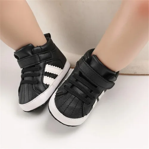 Vista 3 de KaKaKiKi - Tenis de lona para bebé infante niños tenis con suela de goma antideslizante tenis de caramelo caminantes primerizos precaminando tenis