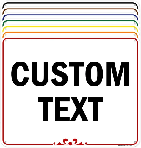 Vista 14 de My Sign Center (Prestige) - Letrero personalizado, para negocios, uso en interiores y exteriores, 7 x 10 pulgadas, libre de óxido, aluminio 040