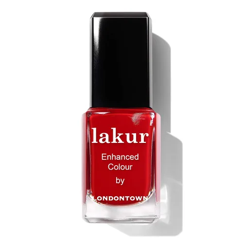 Vista 7 de LONDONTOWN Lakur Nail Polish - Red, Long-Lasting, Streak-Free, Chip-Resistant 21+ Free Non-Toxic Vegan Nail Color, Strengthens & Hydrates Nails