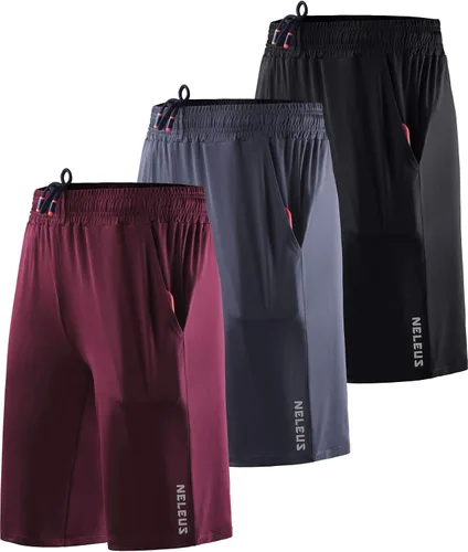 Vista 44 de NELEUS Pantalones cortos de correr ligeros para mujer, pantalones cortos atléticos de entrenamiento para yoga con bolsillo
