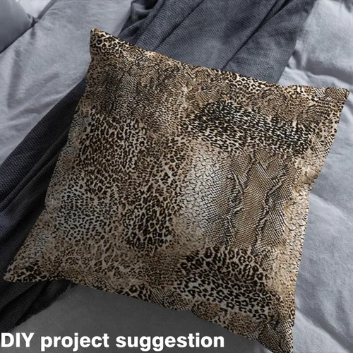 Vista 126 de Tela con Estampado de Leopardo por Yarda, Tela de Tapicería de Guepardo Africano Vida Silvestre para Sillas Sofá, Tela Impermeable de Piel de Animal