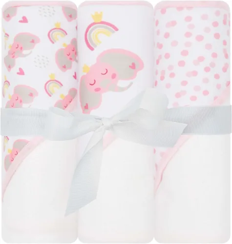 Vista 9 de Toallas con capucha para bebé, paquete de 3 toallas de baño suaves con capucha para recién nacidos y niños pequeños, juego de toallas con capucha