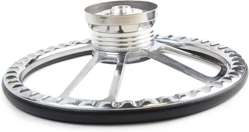 Vista 4 de 14" foreversharp Billet Aluminio Negro Mitad Wrap muscular Volante