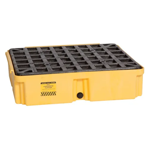 Vista 16 de Eagle Plataforma modular para derrames de un tambor, 26.25"x26"x6.5", sumidero de 15 galones, bandeja de contención de capacidad de carga de 2,000
