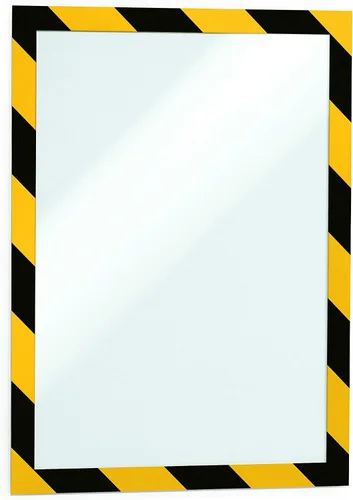 Vista 6 de Durable Duraframe - Soporte magnético autoadhesivo para letreros de seguridad, tamaño carta, 8.5 x 11 pulgadas, marco magnético verde y blanco