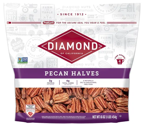 Vista 16 de Nueces pecanas picadas Diamond of California 8 oz
