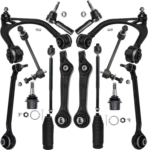Vista 158 de Detroit Axle - Kit de suspensión frontal de 15 piezas para Jeep Grand Cherokee 99-04 1999 2000 2001 2002 2003 2004, brazos de control superior e