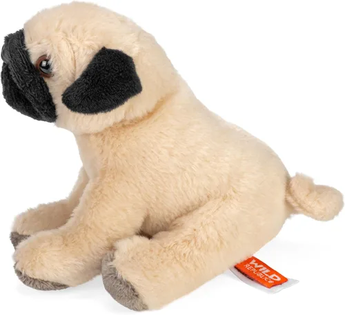 Vista 3 de Wild Republic Pocketkins Pug - Peluche de 5 pulgadas