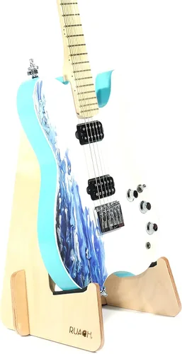 Vista 2 de Ruach GS-7 A-Frame - Soporte para guitarra acústica individual - Abedul (eléctrico individual/bajo)