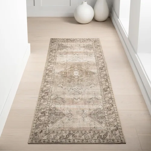 Vista 33 de nuLOOM Aether - Alfombra de área con medallón marrón, 8 x 10 pies Éter Marrón