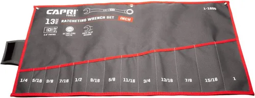 Vista 10 de Capri Tools Bolsa enrollable para llaves con bolsillos estándar