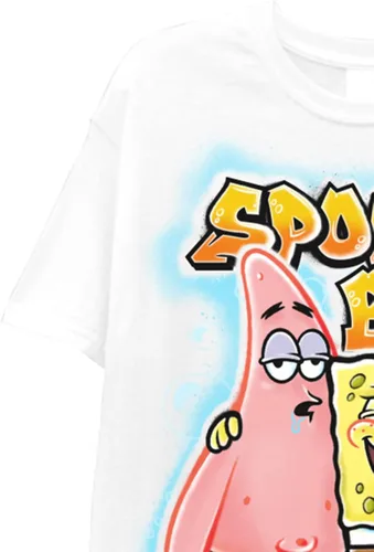 Vista 5 de Bob Esponja - Camiseta clásica de Bob Esponja Patrick Krusty Krab